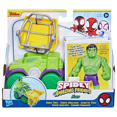 Marvel Spidey Und Seine Super Freunde Set Hulk Mit Schmetter Truck