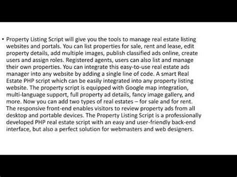 Realestate Script Real Estate Clone Script YouTube