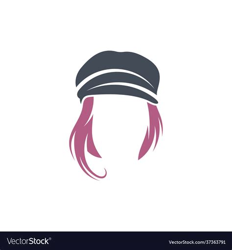 Hat logo design creative logo design concept Vector Image