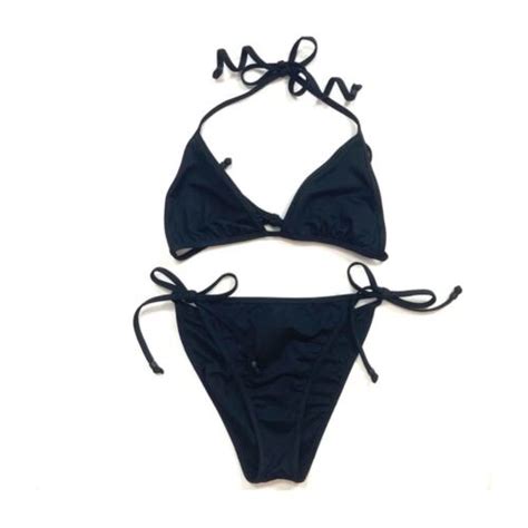 J Crew Playa Black String Bikini EBay