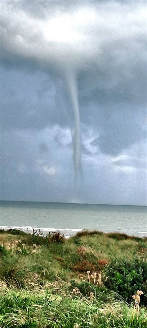 Watch Moment Freaky Foxton Waterspout Forms Caught On Camera