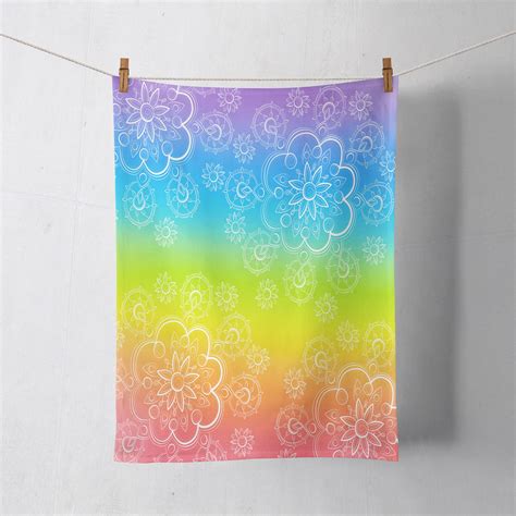 Boho Rainbow Shower Curtain Boho Bathroom Decor Etsy