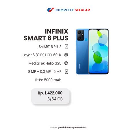 Rekomendasi Hp Infinix 1 Jutaan Terbaik Complete Selular Official Web