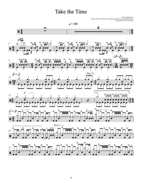 Pull Me Under Dream Theater Drum Sheet Music Chris Dechiara Drumsetsheetmusic