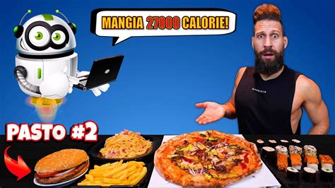 L INTELLIGENZA ARTIFICIALE Decide Cosa MANGIO Per 24 ORE Cheat Day