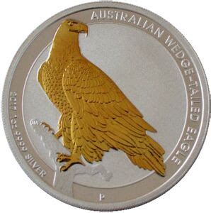 Moneda Dollar Australian Wedge Tailed Eagle Gilded Fantas A