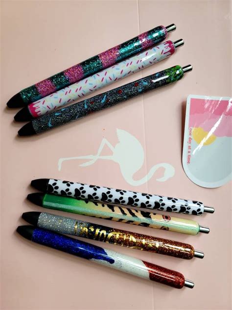 Glitter Pen Epoxy Pen Refillable Pen Custom Glitter Pen Ink Joy Pen