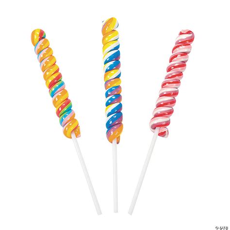 Twisty Lollipops 12 Pc Oriental Trading