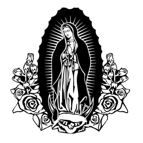 Our Lady Of Guadalupe Svg Virgin Mary Svg Png Dxf Mother Etsy Canada