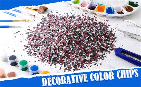 350 G 0 77 Lb Decorative Color Chips Epoxy Flakes 3 5 Mm Blend