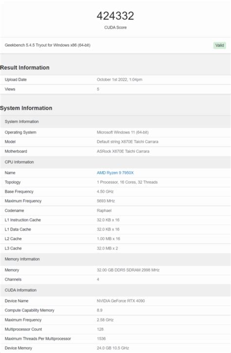 NVIDIA GeForce RTX 4090 CUDA Benchmark Shows A 60% Improvement Over The RTX 3090 Ti