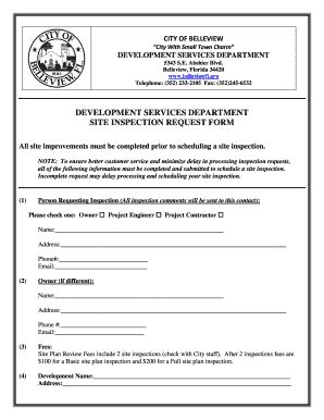 Inspection Request Form Fill Out And Sign Printable Pdf