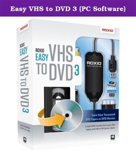 Easy VHS To DVD 3 PC Software Roxio Easy VHS To DVD 3 Easily