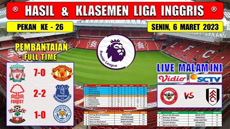 Hasil Liga Inggris Tadi Malam Liverpool Vs Manchester United Liga