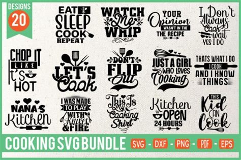 Cooking Svg Bundle Graphic By Ijdesignerbd777 · Creative Fabrica