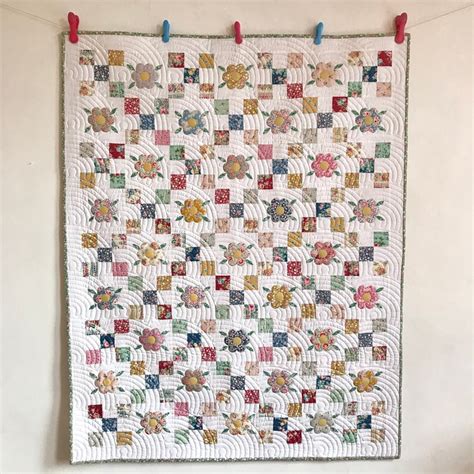 Cottage Garden Quilt Pattern Etsy Uk