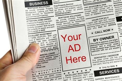 Book Newspaper Advertisement Online Instantly In All The Popular