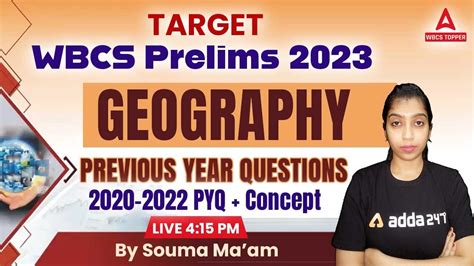 WBCS Prelims Geography Previous Year Question Paper WBCS Prelims