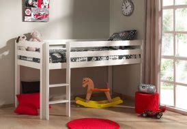 Lit Enfant En Bois Massif Blanc Option Gigogne X Cm Erik Vipack