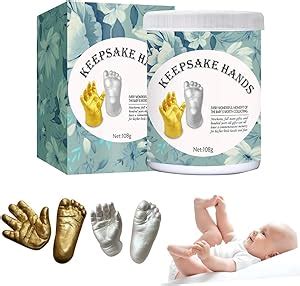 DMG Baby Footprint Kit Baby Handprint Footprint Keepsake Kit بصمة