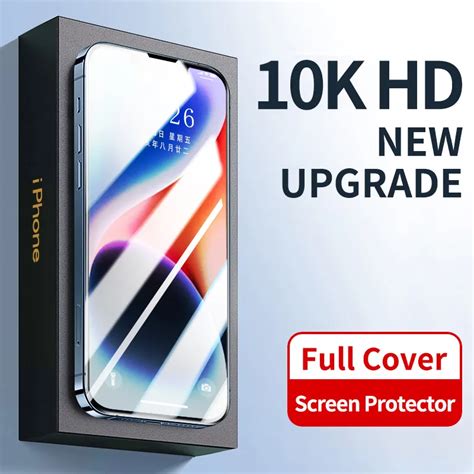 10K HD New Upgrade Protective Glass On For Iphone 15 11 12 13 14 PRO