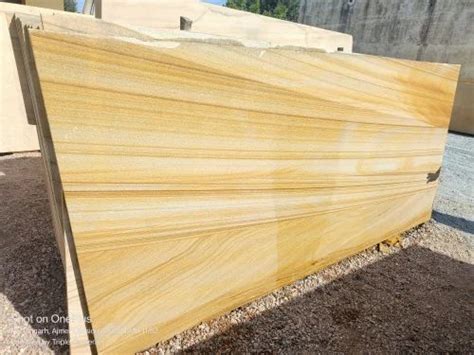 Matte Yellow Teak Wood Sandstone Slabs For Flooring At Rs Sq Ft In