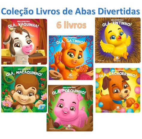 Livro Infantil Animais Interativos Abas Divertidas Volumes