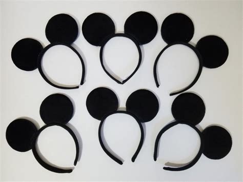 12 Mickey Mouse Headbands Mickey Mouse Ears Mickey Mouse Headband