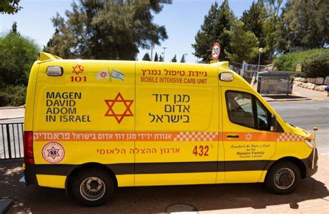 A New Magen David Adom Bullet Proof Mobile Intensive Care Unit Vehicle