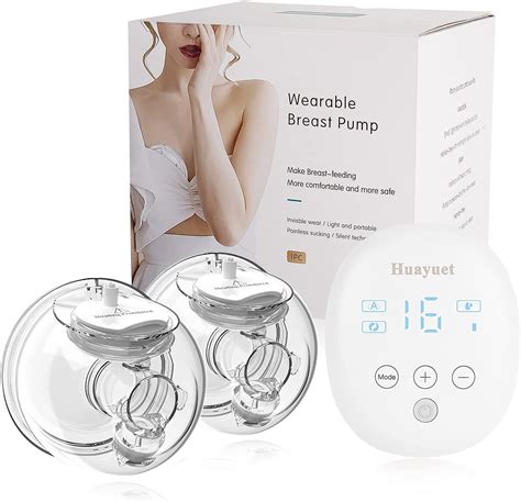 Huayuet Wearable Breast Pump Hands Free Double Portable Breast Pumps