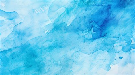 Vibrant Blue Watercolor Stain Texture Background Watercolor Water