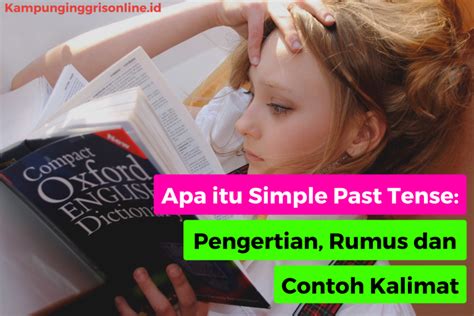 Apa Itu Simple Past Tense Pengertian Rumus Dan Contoh Kalimat