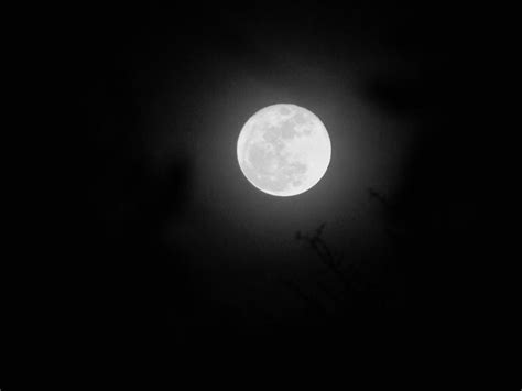 Full Moon Black And White