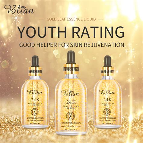 BILIAN 24K Gold Foil Moisturizing Firming Serum For Anti Aging Anti