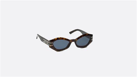 Diorsignature B1u Brown Tortoiseshell Effect Butterfly Sunglasses Accessories Womens