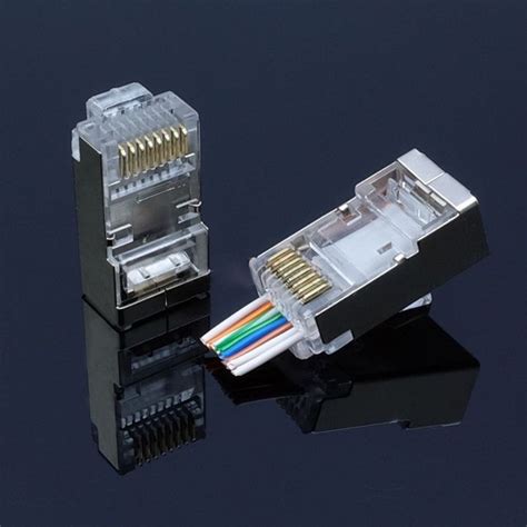 Immediate Delivery Comlink Ez Rj45 Cat6 Passthrough Ftp Network Modular Plug Connector Pass