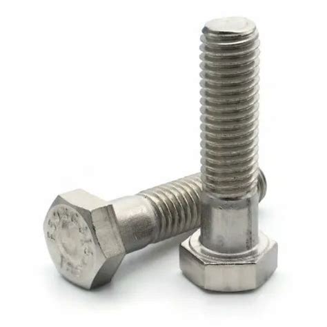 Stainless Steel Hex Head Bolt Grade Ss Size X Inch