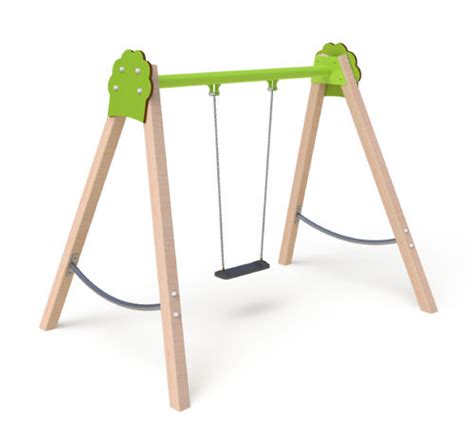 Holzschaukel Bibou Noisette Transalp Spielplatz