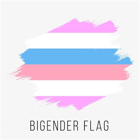 Pride Flag Bigender Lgbt Designvorlage Für Sexuelle Identität Premium