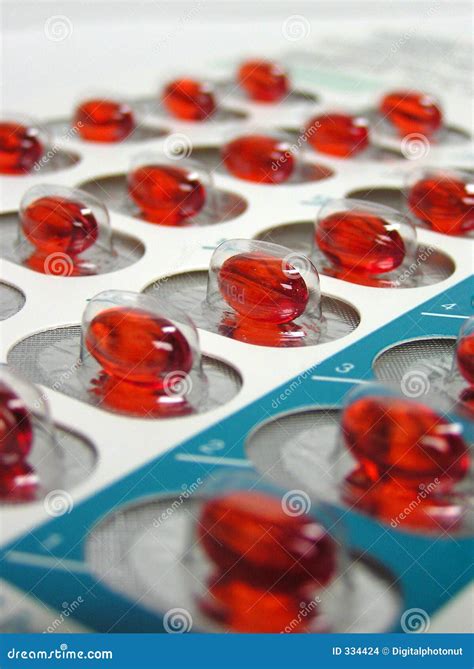 Capsules In A Blister Pack Stock Photo Image Of Pharmacy 334424