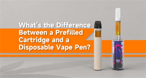 Whats The Difference Between A Prefilled Cartridge And A Disposable