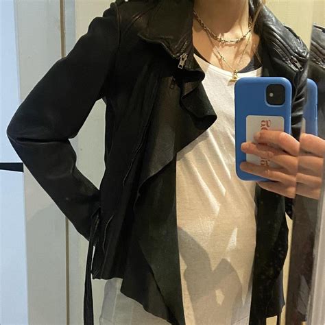 Stunning AllSaints leather jacket. Used, but in good... - Depop