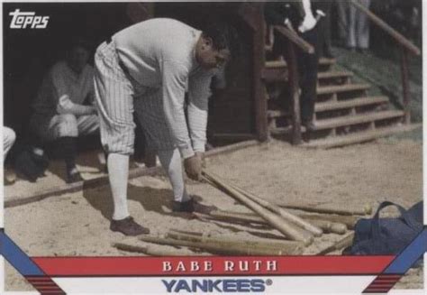 Topps Archives Design Image Variation Selecting Bats Babe Ruth For Sale Online