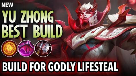 FEAR THE DRAGON S LIFESTEAL YU ZHONG BEST BUILD IN 2021 MLBB YU