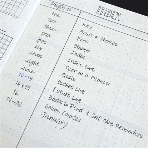 Quick And Easy Bullet Journal Index Ideas To Use In Your Bujo