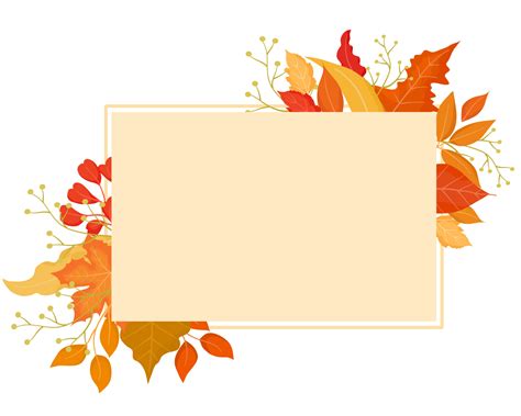 Autumn Leaves Frame With Leaves In The Corner 11351742 Vector Art At