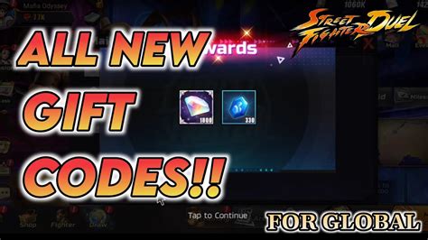 Free Gems Gift Code SF Duel Gift Code New Street Fighter Duel Codes