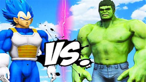 Vegeta Vs Hulk Epic Battle Youtube