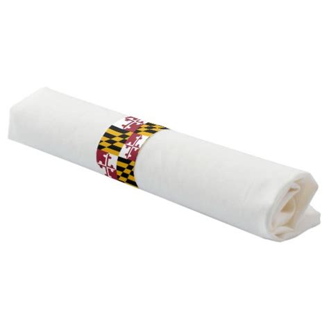 Napkin Band With Flag Of Maryland Usa Zazzle