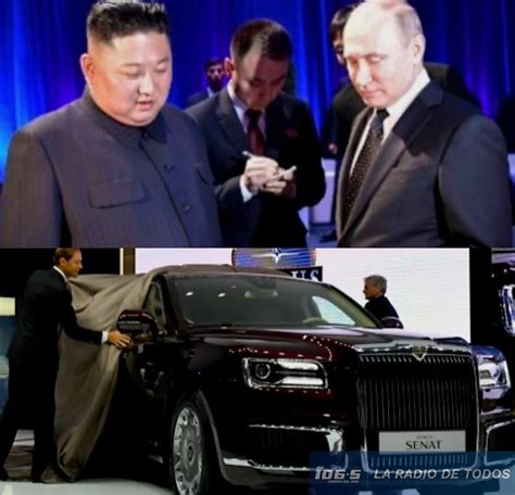 Putin obsequia un lujoso automóvil ruso de alta gama a Kim Jong un